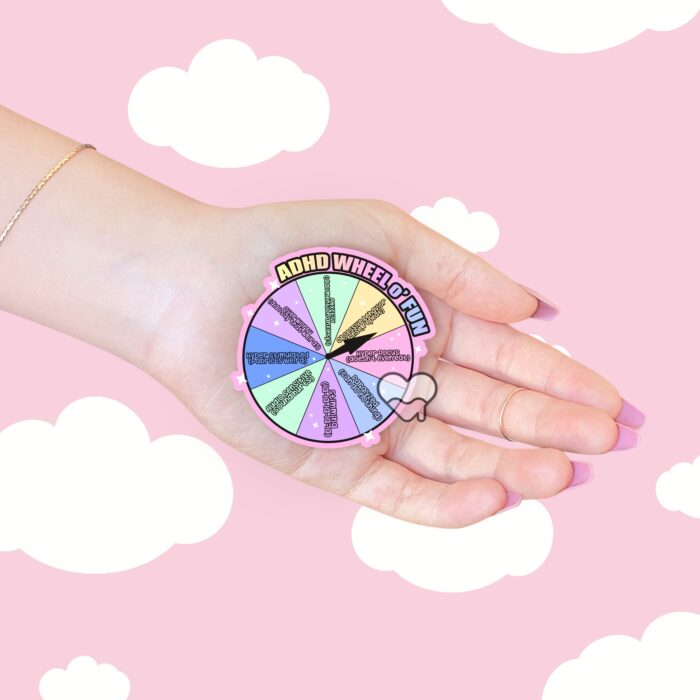ADHD Wheel Of Fun Sticker