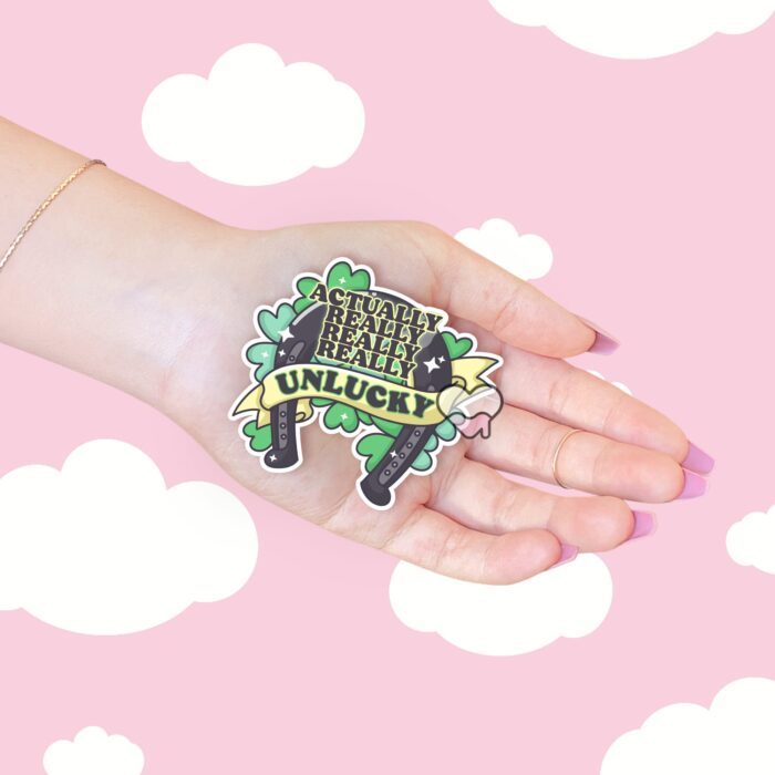 Actually Unlucky Sticker