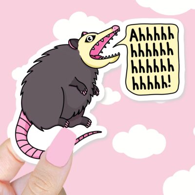 Ahhhh Possum Sticker