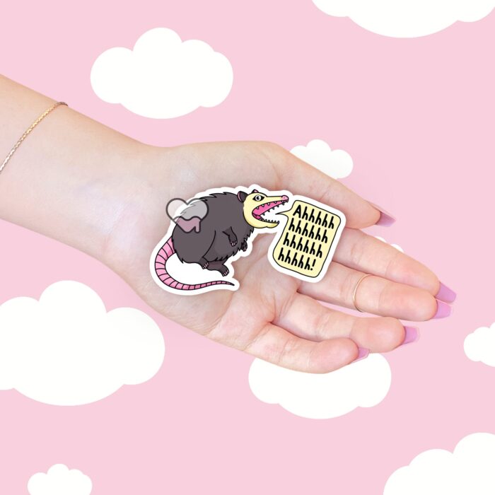 Ahhhh Possum Sticker