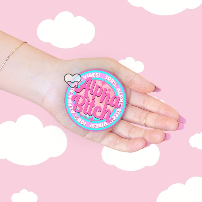 Alpha Bitch Pink Sticker