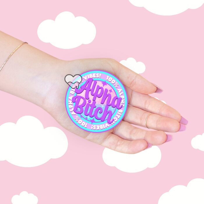 Alpha Bitch Purple Sticker