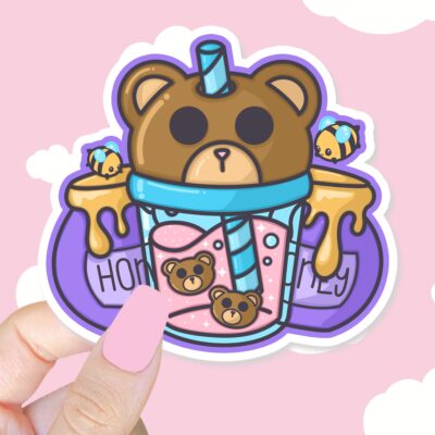Bear Honey Juice Sticker
