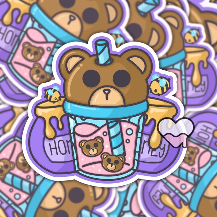 Bear Honey Juice Sticker