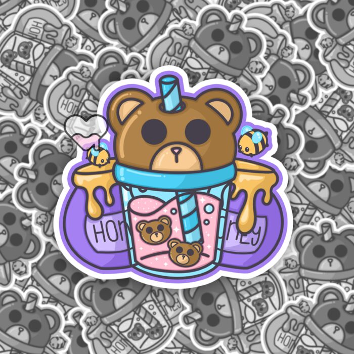 Bear Honey Juice Sticker