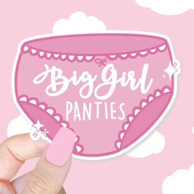 Big Girl Panties Pink Sticker