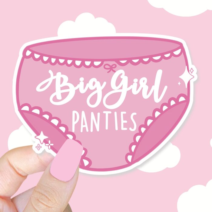 Big Girl Panties Pink Sticker