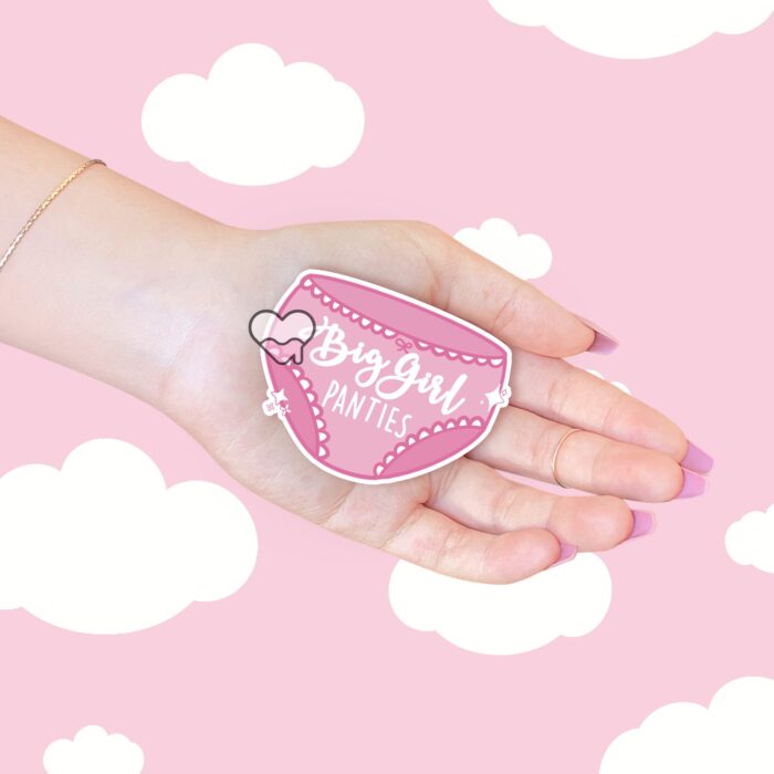 Big Girl Panties Pink Sticker