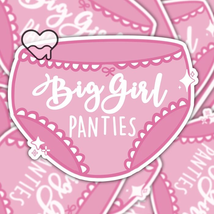 Big Girl Panties Pink Sticker