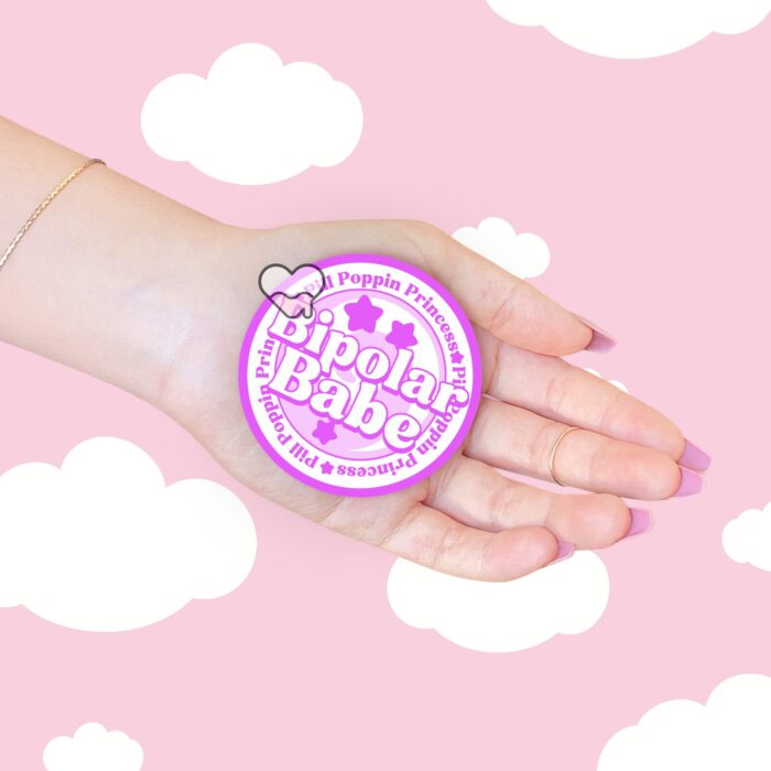 Bipolar Babe Purple Sticker