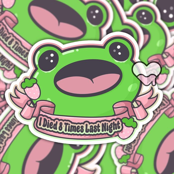 Boopie Died 8 Times Sticker