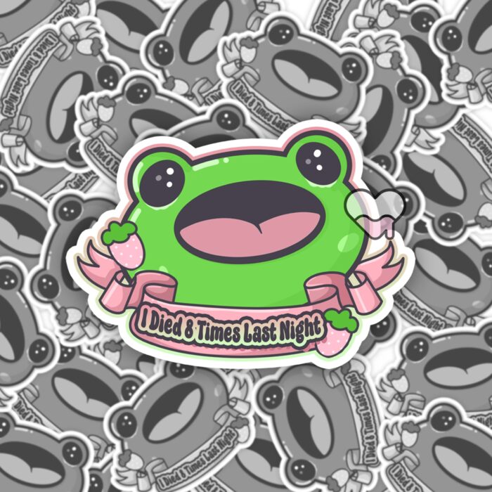 Boopie Died 8 Times Sticker