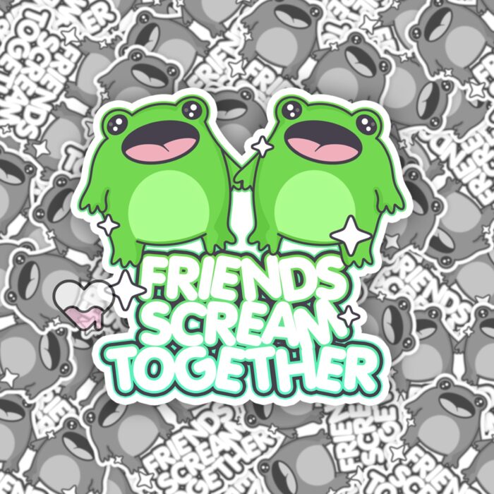 Boopie Friends Scream Together Sticker