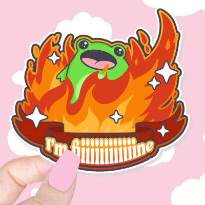 Boopie Im Fine Sticker