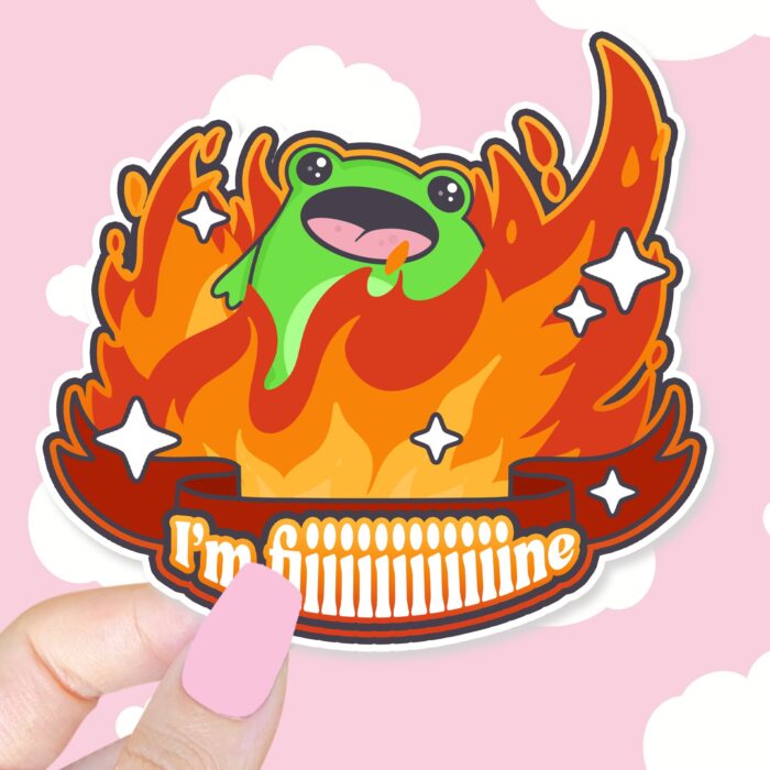 Boopie Im Fine Sticker