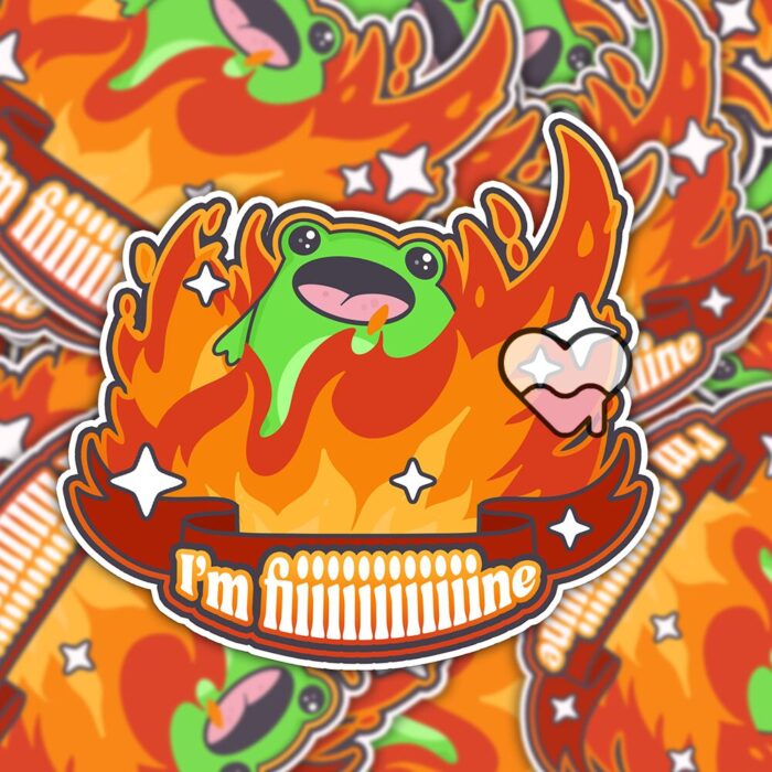 Boopie Im Fine Sticker