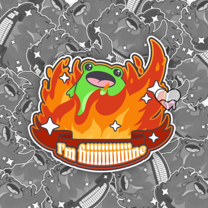 Boopie Im Fine Sticker