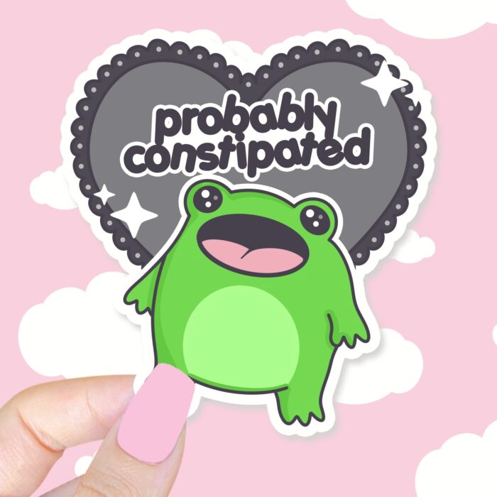 Boopie Probably Constipated Sticker