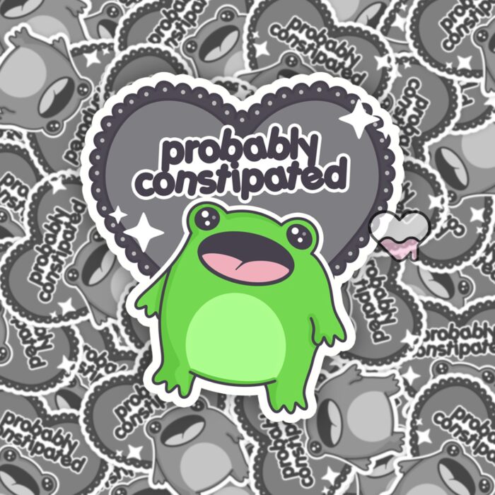 Boopie Probably Constipated Sticker