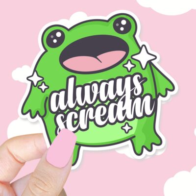 Always Boopie Scream Sticker