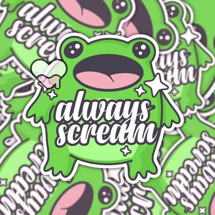 Always Boopie Scream Sticker