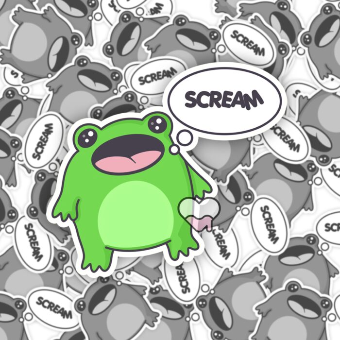 Boopie Scream Sticker