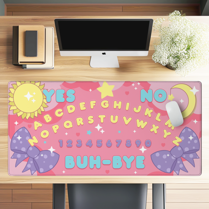 Buh Bye Pink Ouija Deskmat