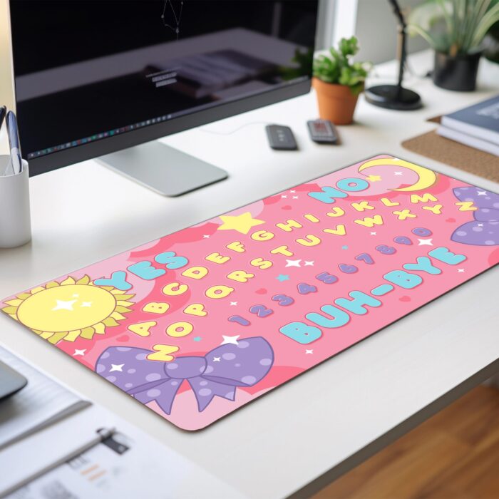 Buh Bye Pink Ouija Deskmat