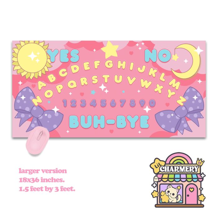 Buh Bye Pink Ouija Deskmat
