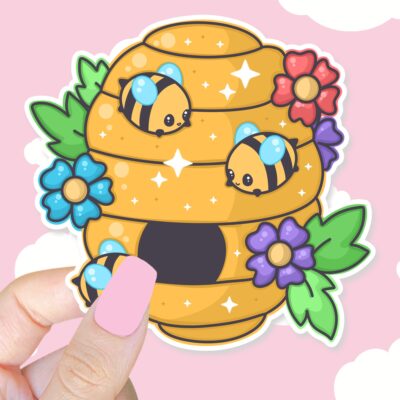 Bumbly Bees Honey Home Sticker