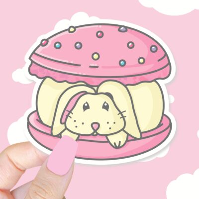 Bunny Macaroon Sticker