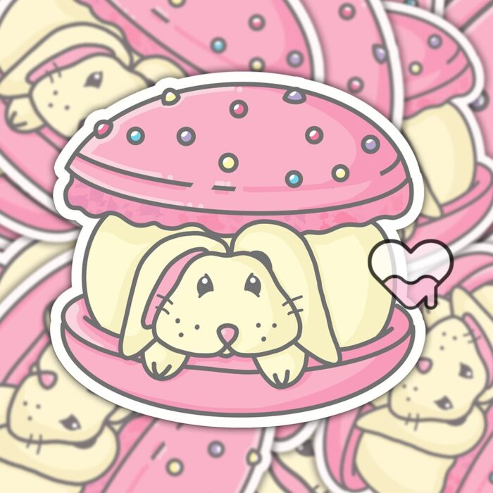Bunny Macaroon Sticker