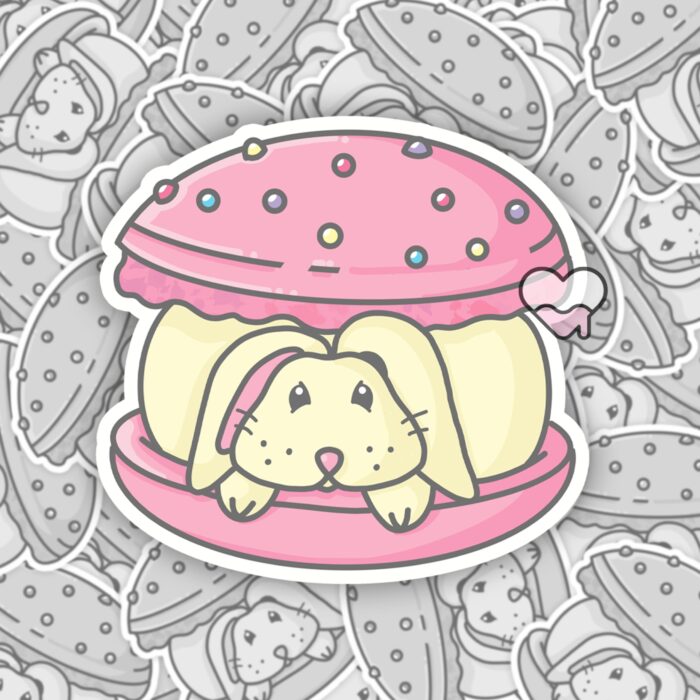 Bunny Macaroon Sticker