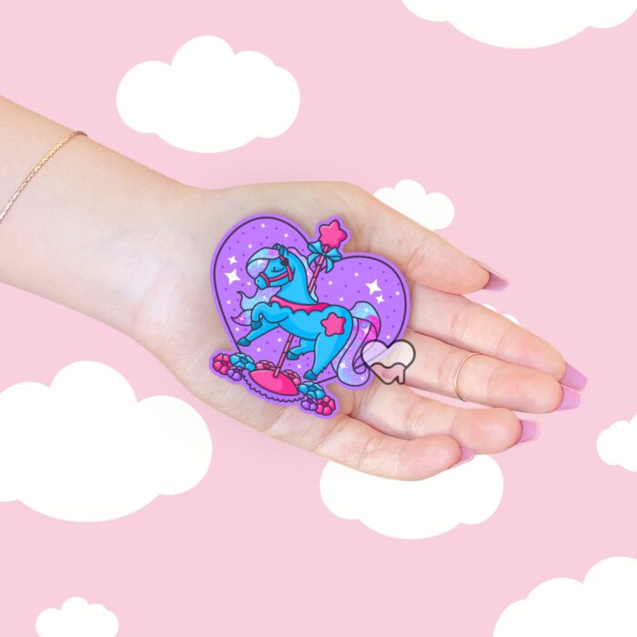 Carousel Horse Twinkle Star Sticker