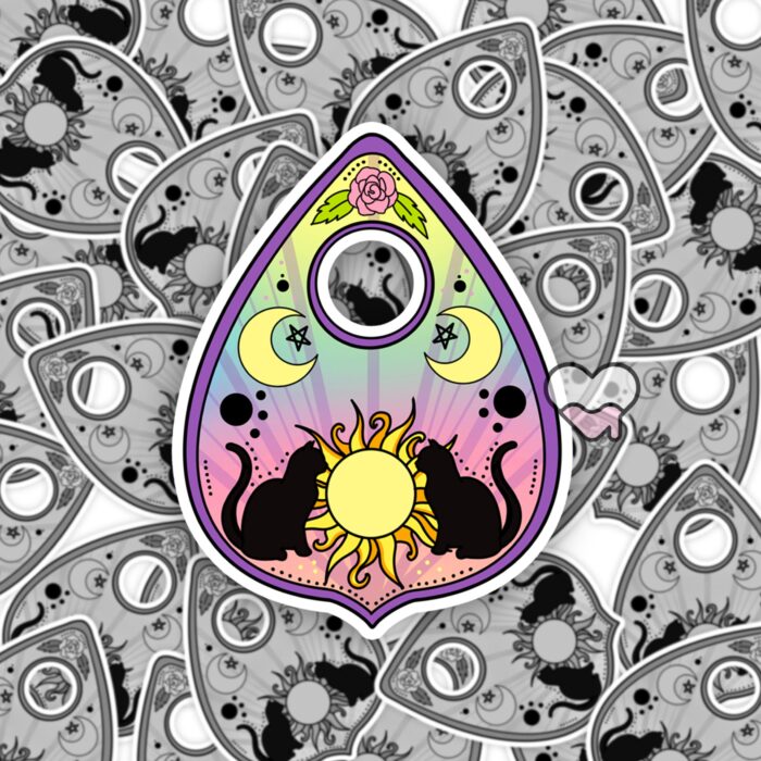 Cat Planchette Sticker