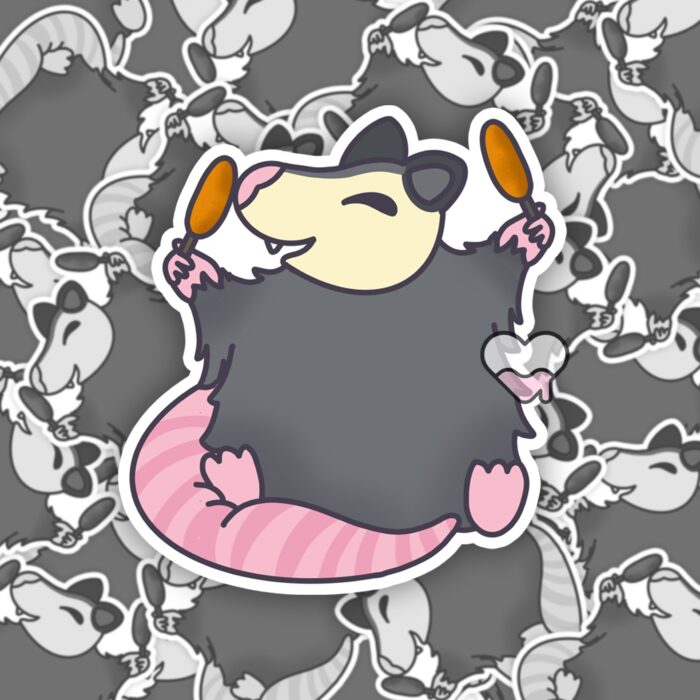 Corn Dog Possum Sticker