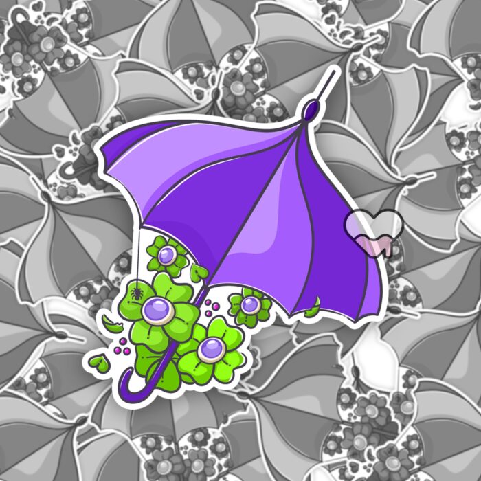 Creepy Umbrella Sticker