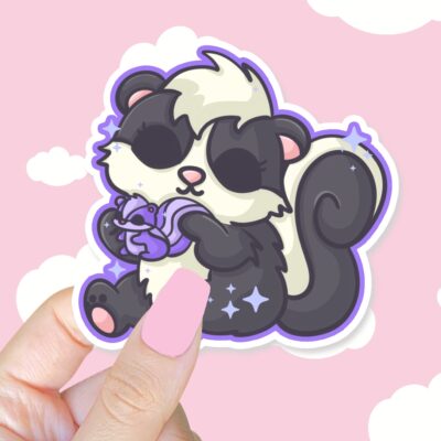 Cuddly Skunk Sticker