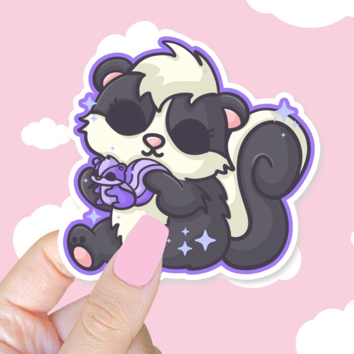 Cuddly Skunk Sticker