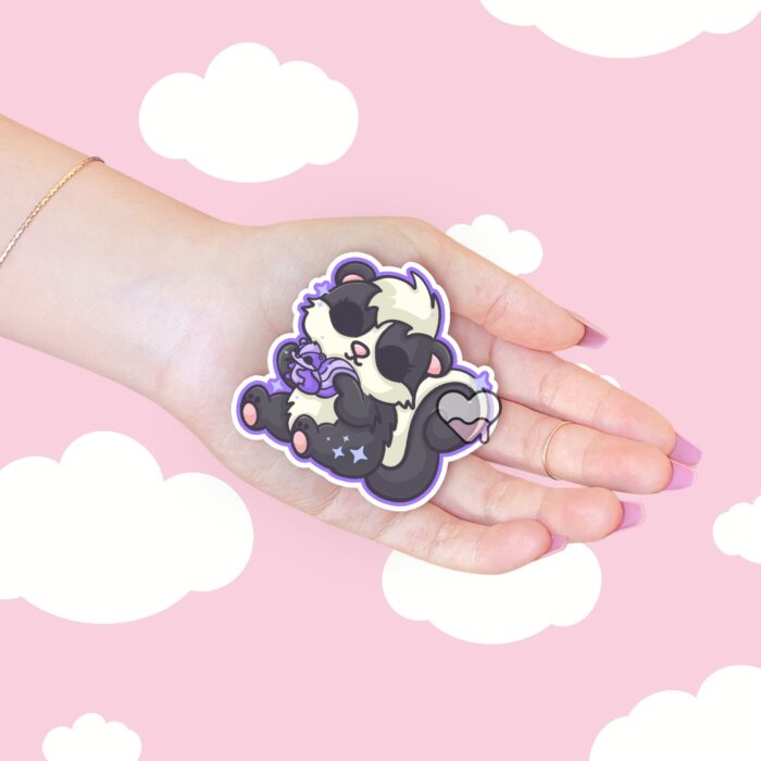 Cuddly Skunk Sticker