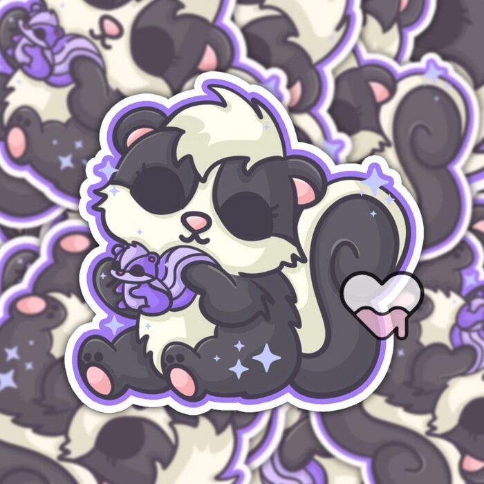 Cuddly Skunk Sticker