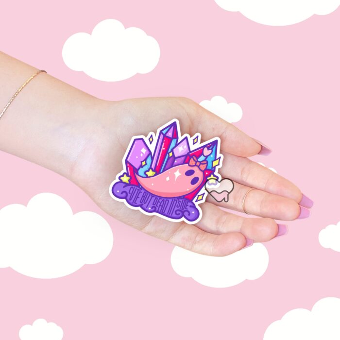 Cute But Dead Inside Sticker