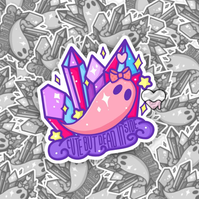Cute But Dead Inside Sticker