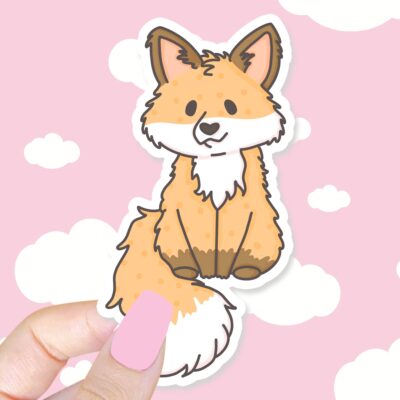 Cute Little Fox Sticker