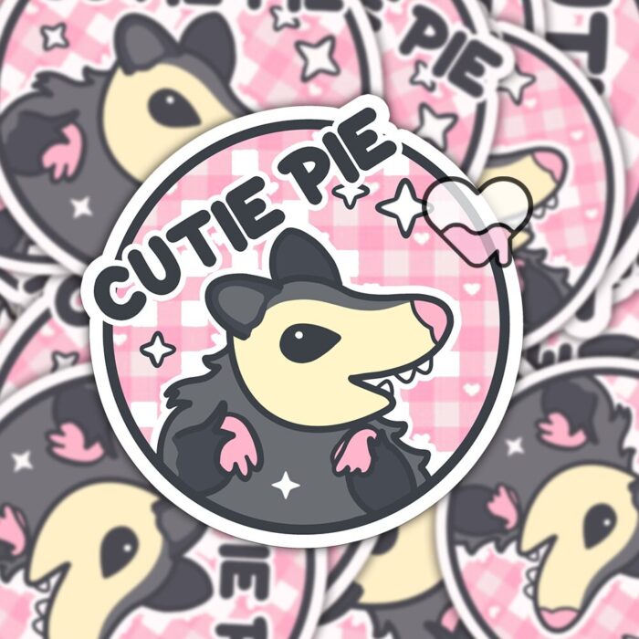 Cute Pie Possum Sticker