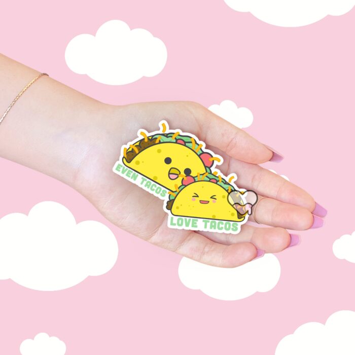 Even Tacos Love Tacos Sticker