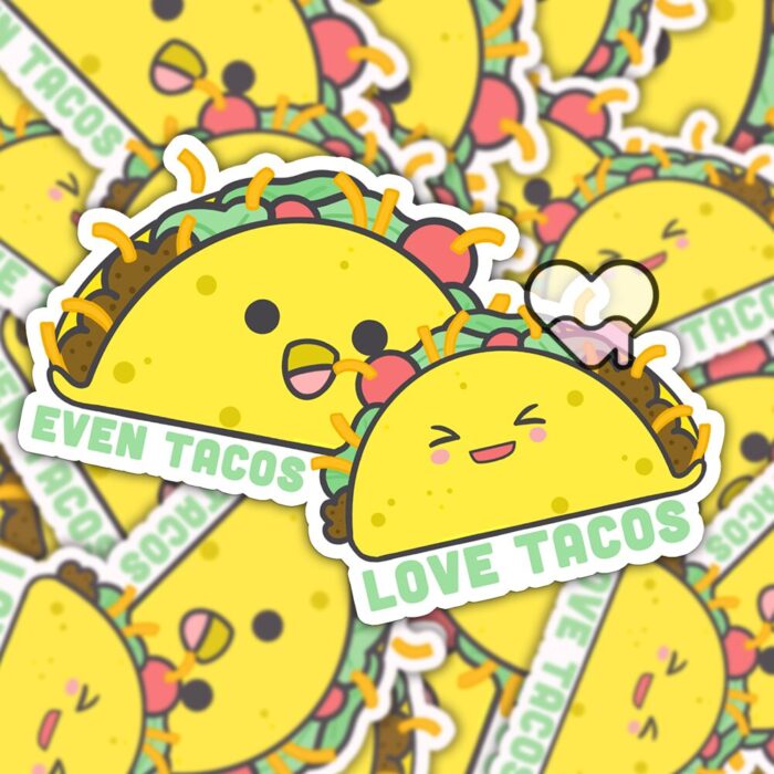 Even Tacos Love Tacos Sticker