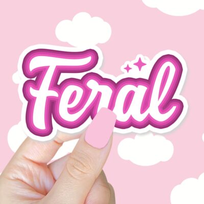 Feral Pink Sticker