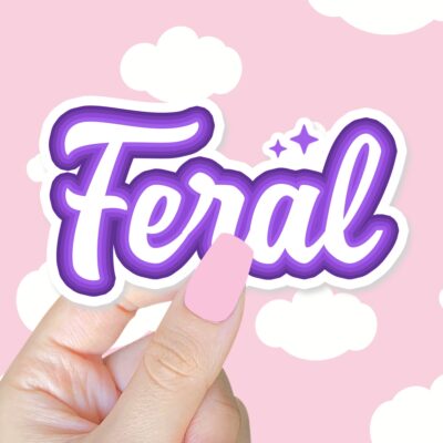 Feral Purple Sticker