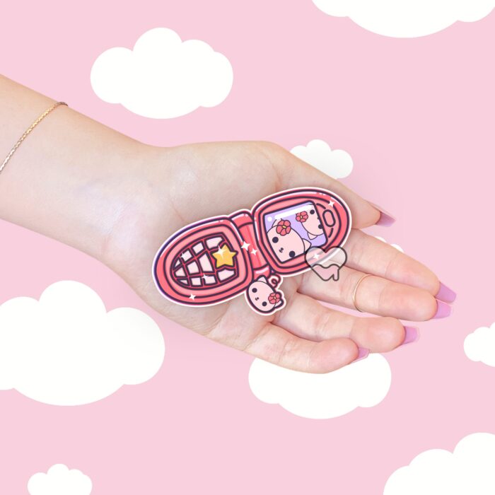 Flip Phone Fun Kitty Friend Sticker